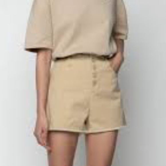 NWT Oak + Fort Vintage Inspired Shorts 4793 in Light Latte | Size 29 - Picture 2 of 9